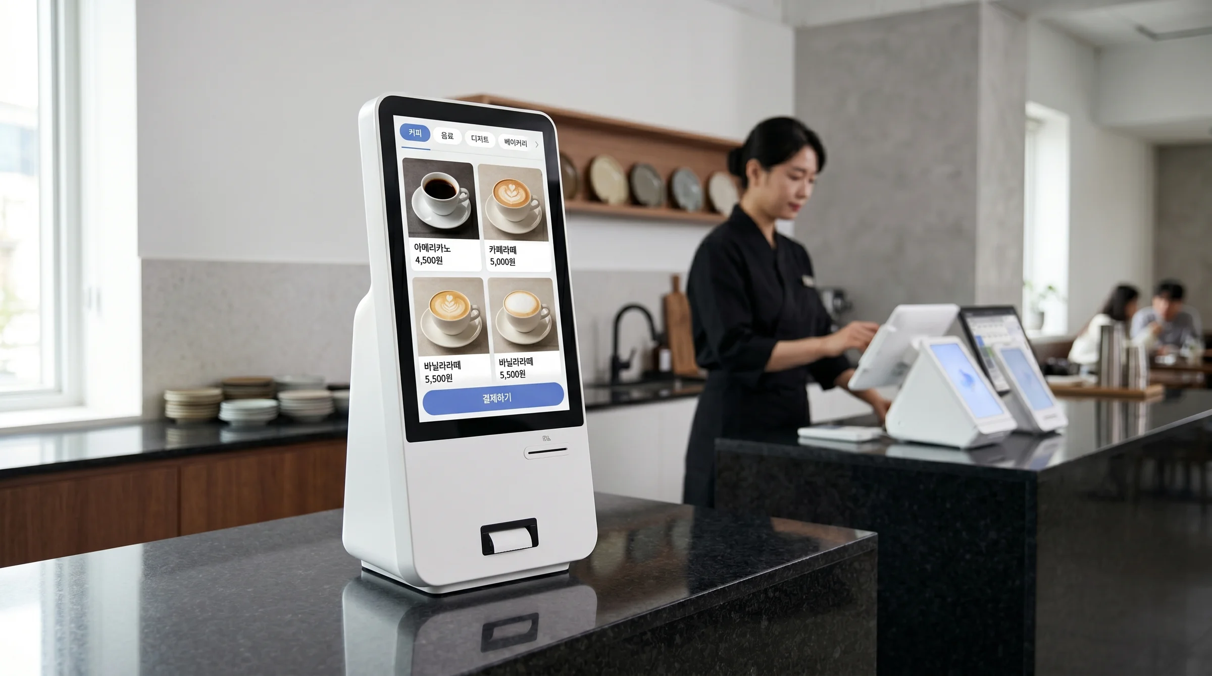 히어로 3 — 키오스크 주문 장면